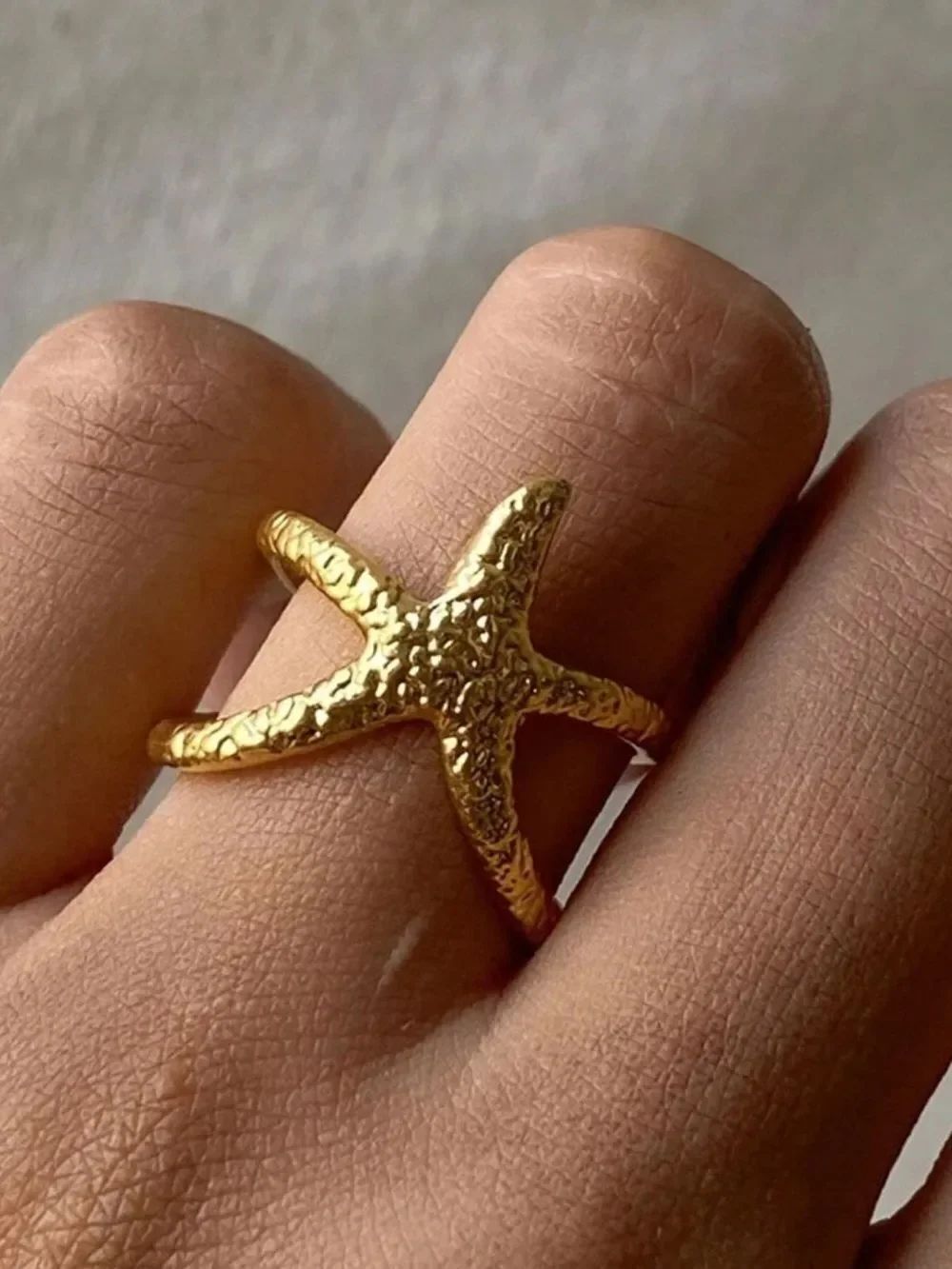 Starfish Gold Open Ring R752
